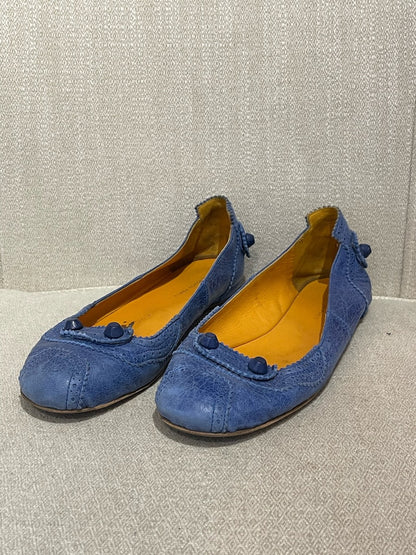 Ballerines Balenciaga bleu T.37