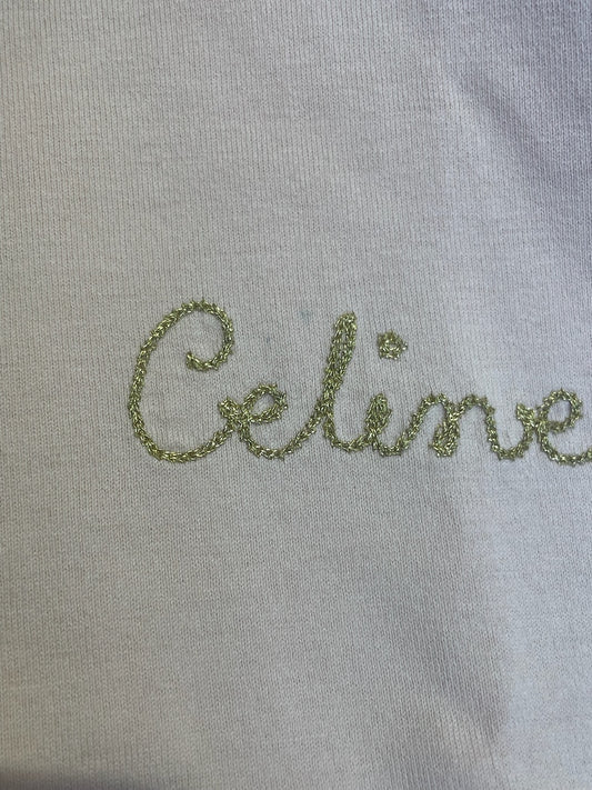 T-shirt Celine rose T.XS