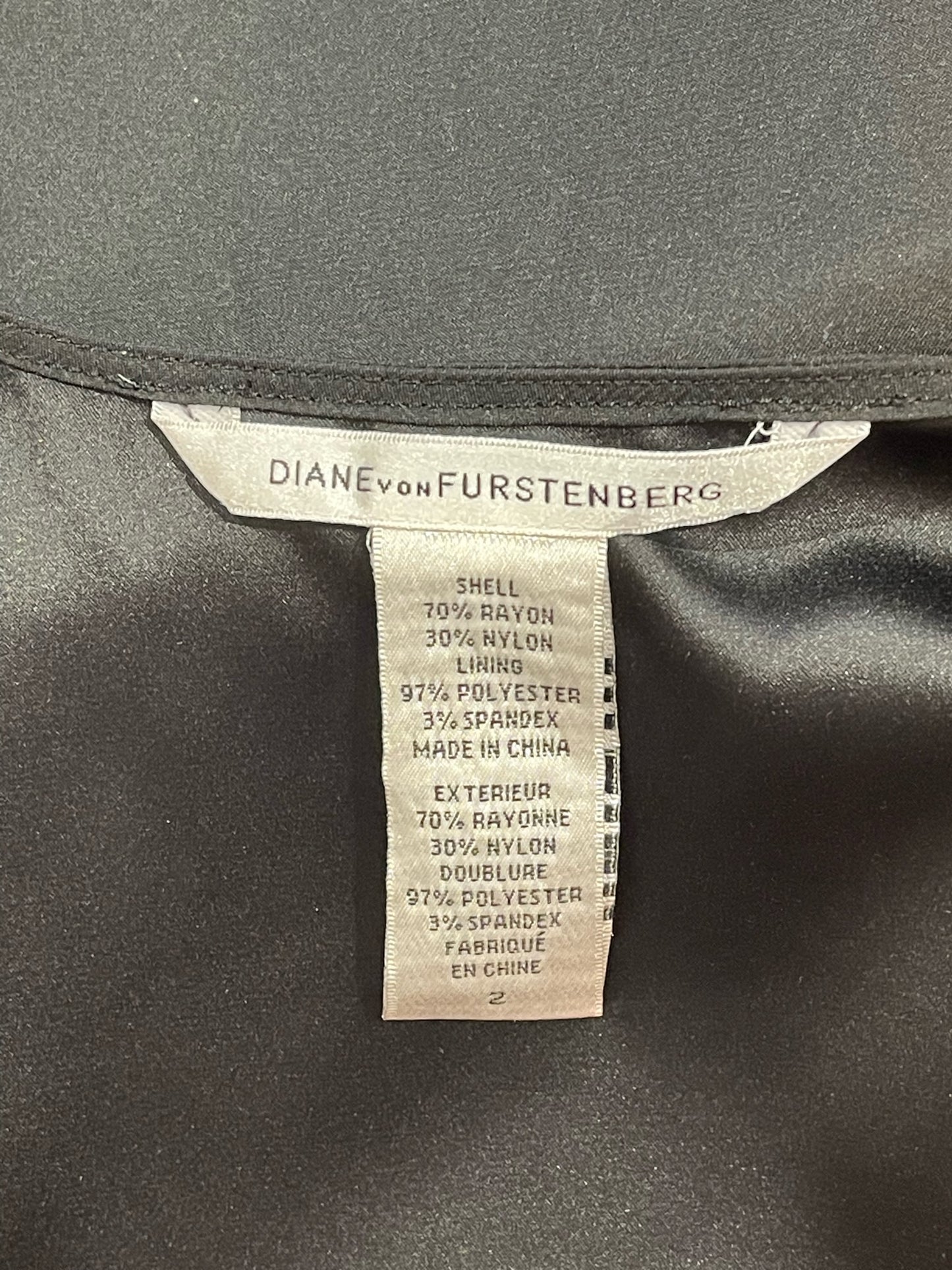 Robe Diane Von Furstenberg noire T.2