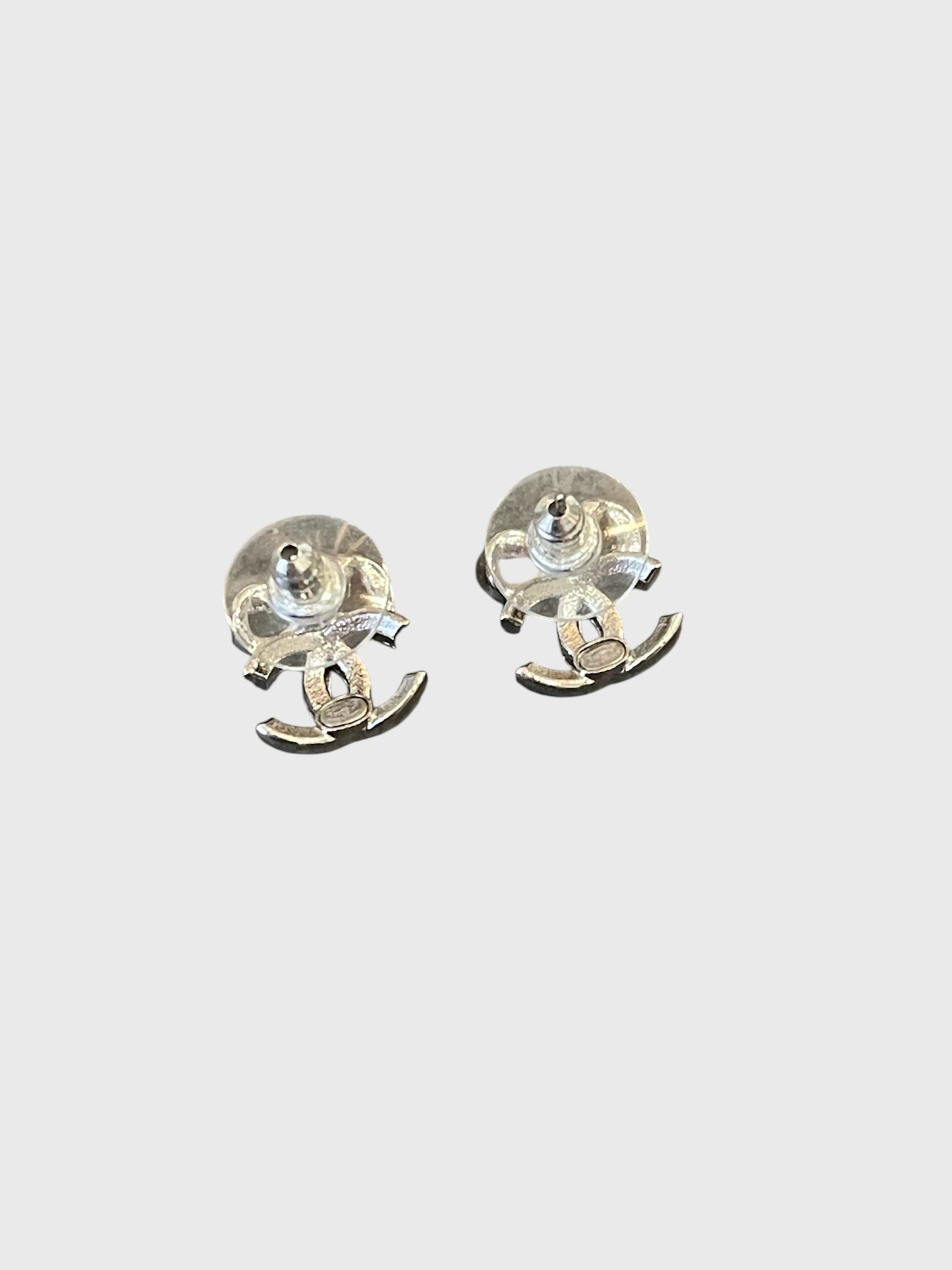 Boucles d'oreilles Chanel noeuds argents