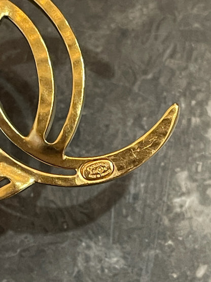 Broche Chanel Lune dorée