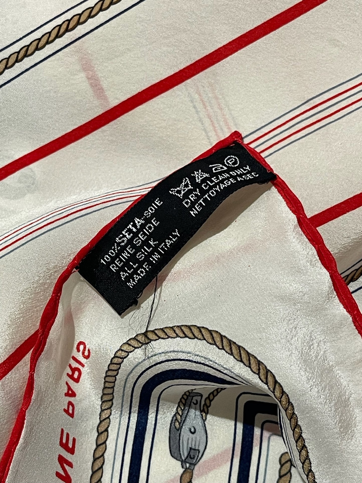 Foulard Celine vintage blanc