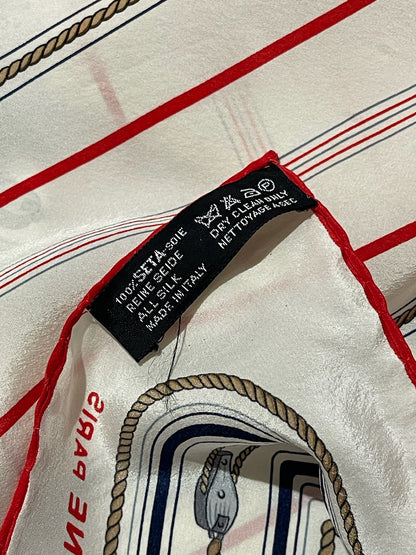 Foulard Celine vintage blanc