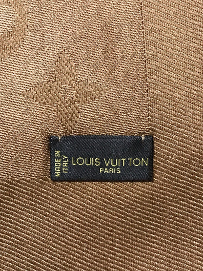 Châle Louis Vuitton Monogram camel