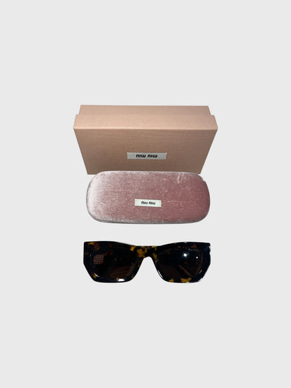 Lunettes de soleil Miu Miu en écaille