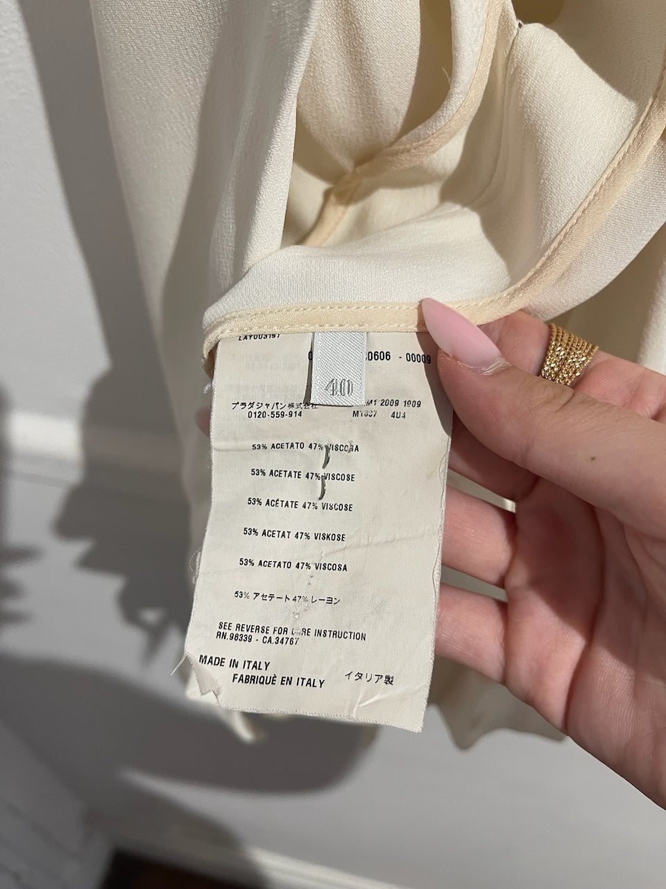 Top Miu Miu écru T.36