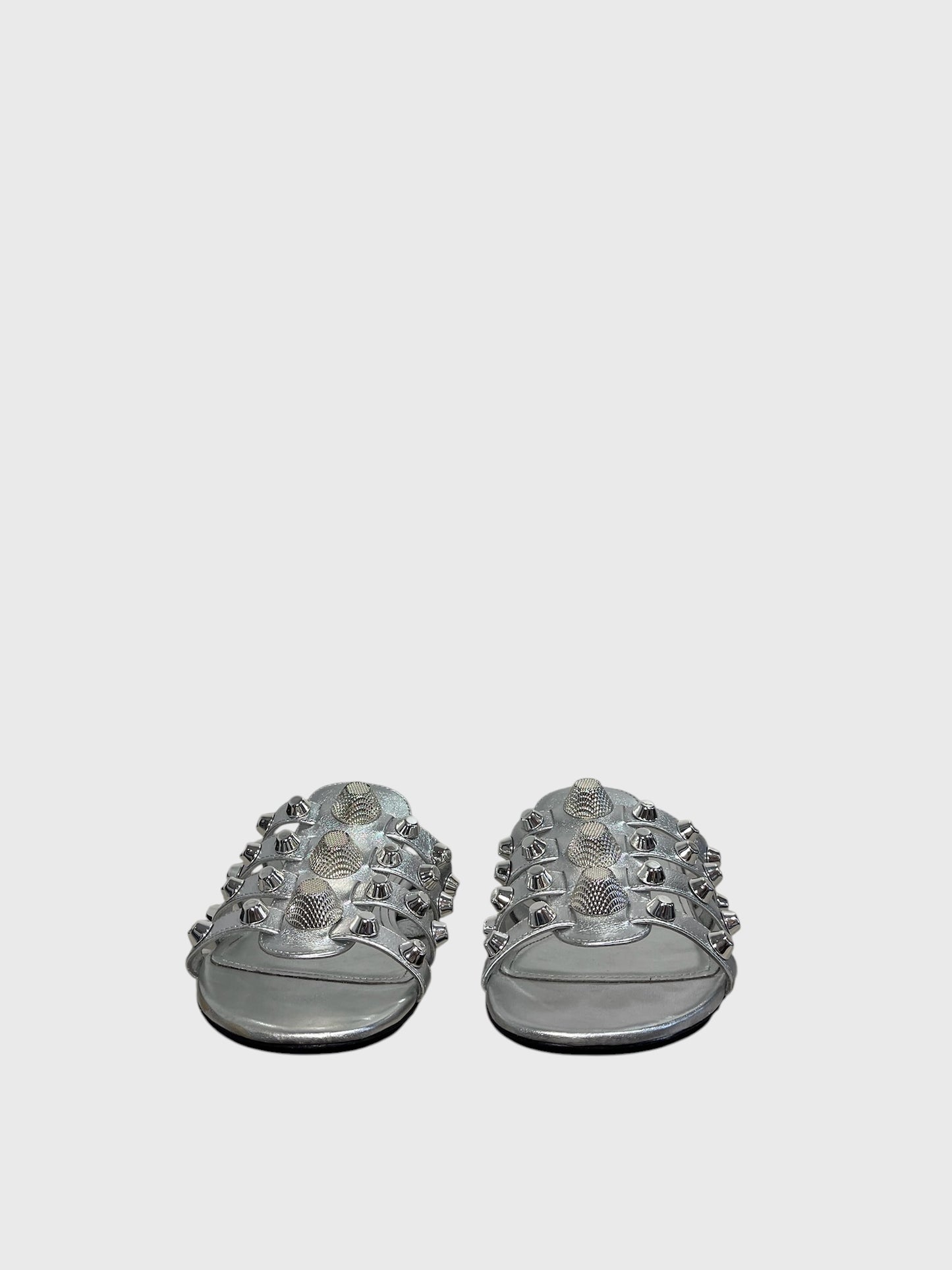 Sandales Balenciaga argents T.37