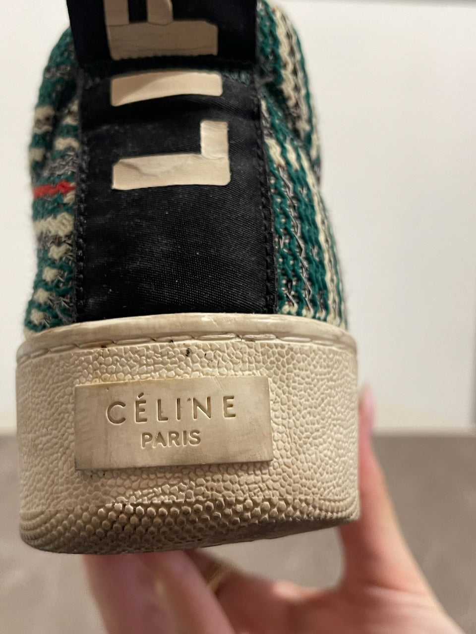 Baskets Celine vertes T.37