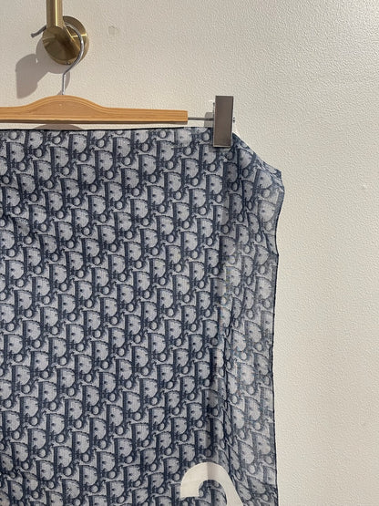 Foulard Dior oblique bleu