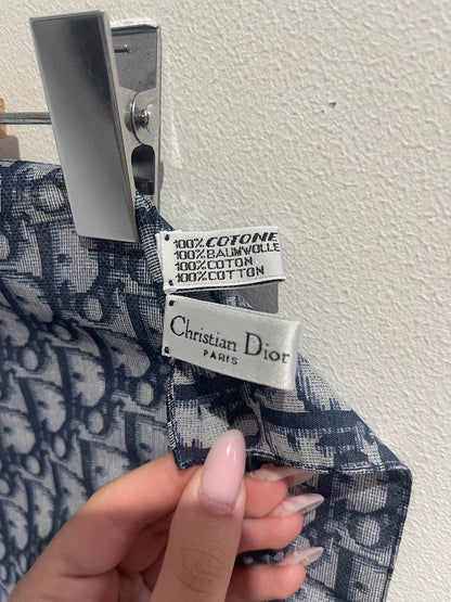 Foulard Dior oblique bleu