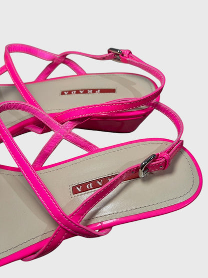 Sandales Prada roses T.40