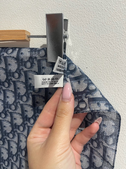 Foulard Dior oblique bleu