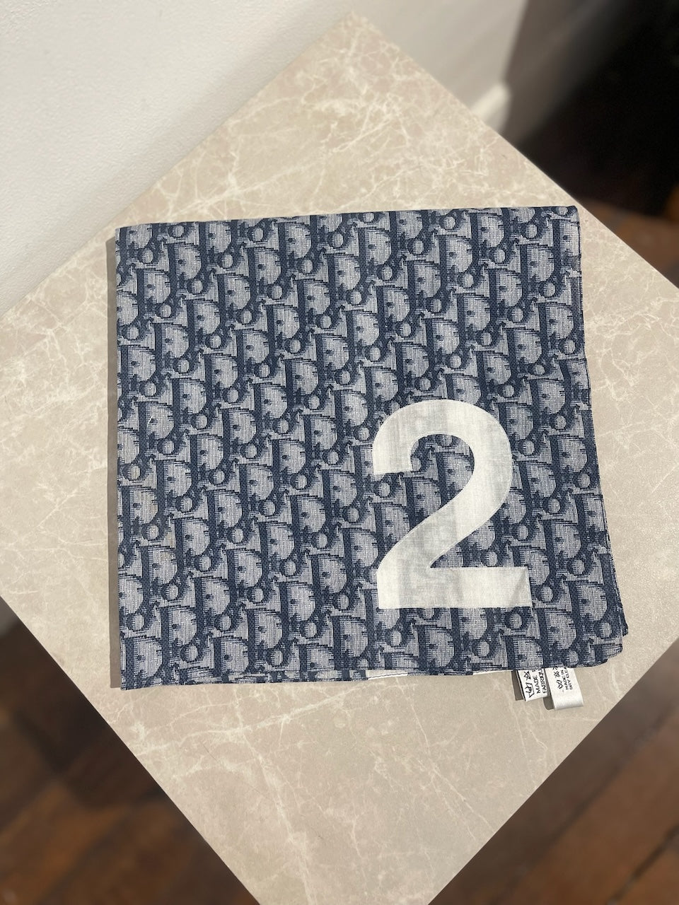 Foulard Dior oblique bleu