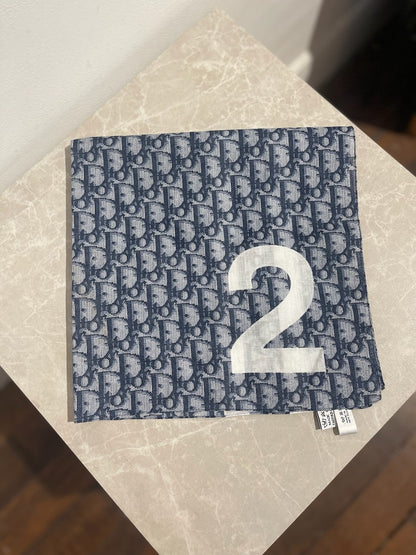Foulard Dior oblique bleu