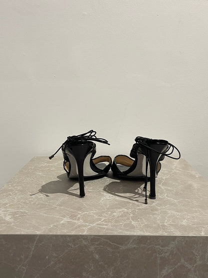 Sandales Chanel noires T.37,5