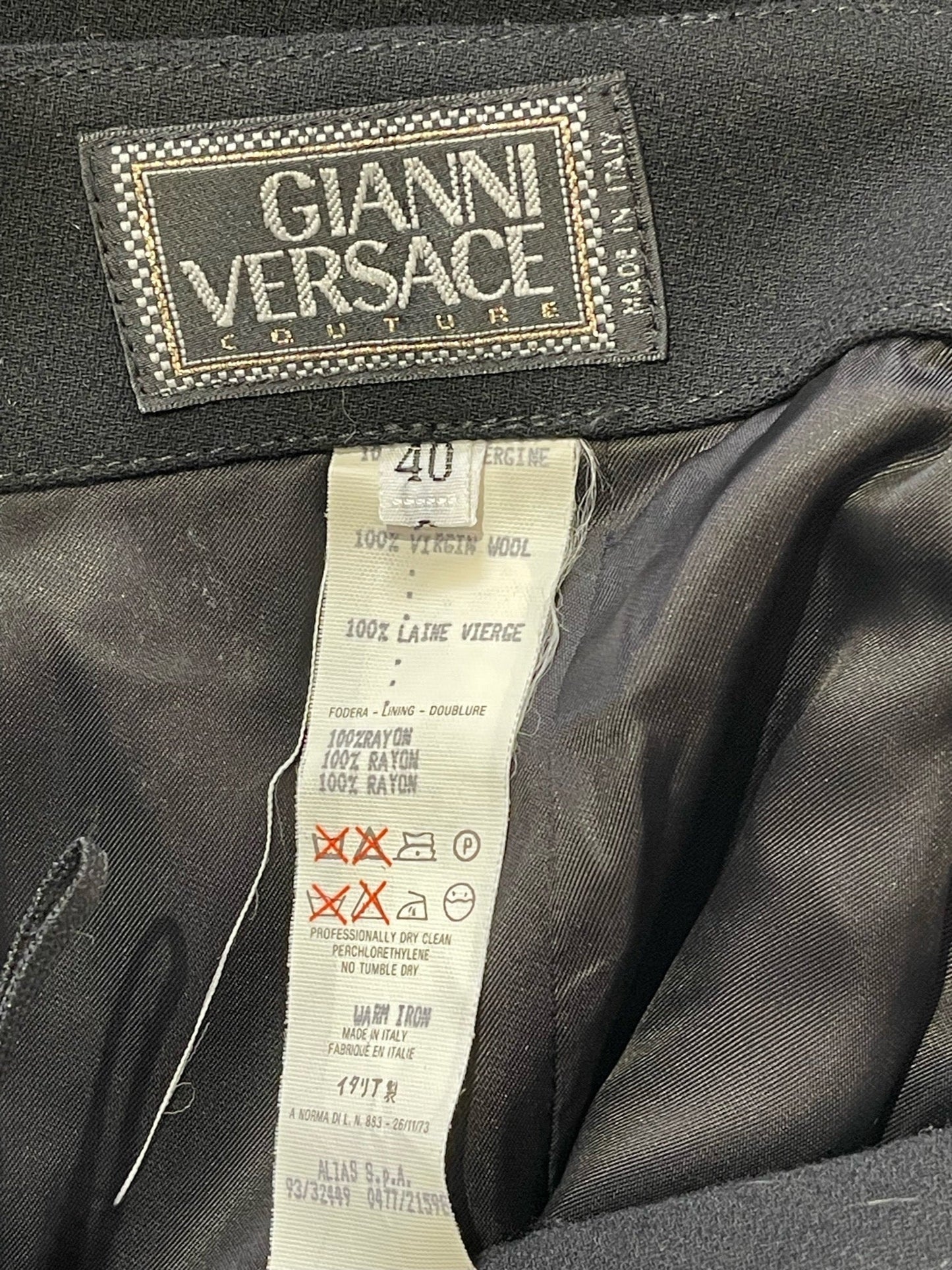 Jupe Gianni Versace noire T.36