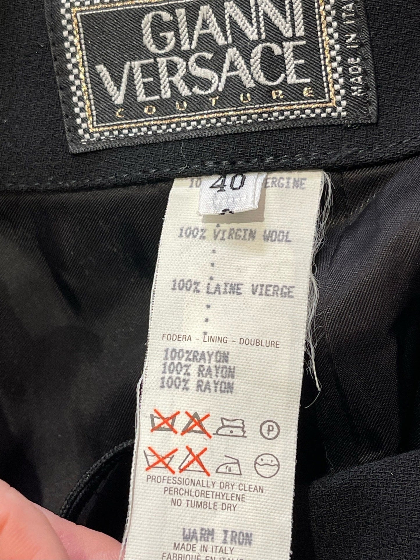 Jupe Gianni Versace noire T.36