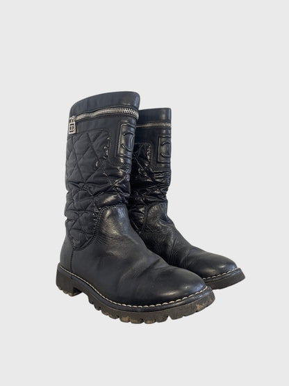Bottes Chanel noires T.34,5