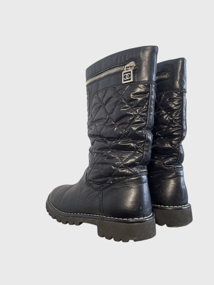 Bottes Chanel noires T.34,5