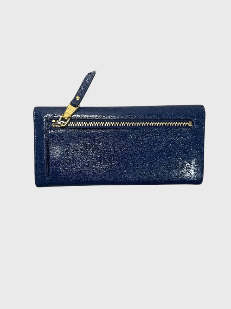 Portefeuille Miu Miu bleu marine
