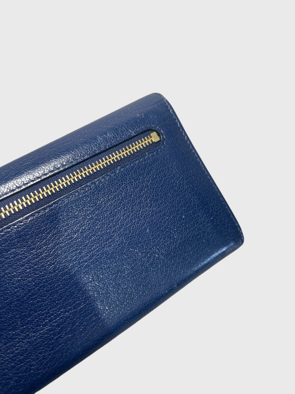 Portefeuille Miu Miu bleu marine