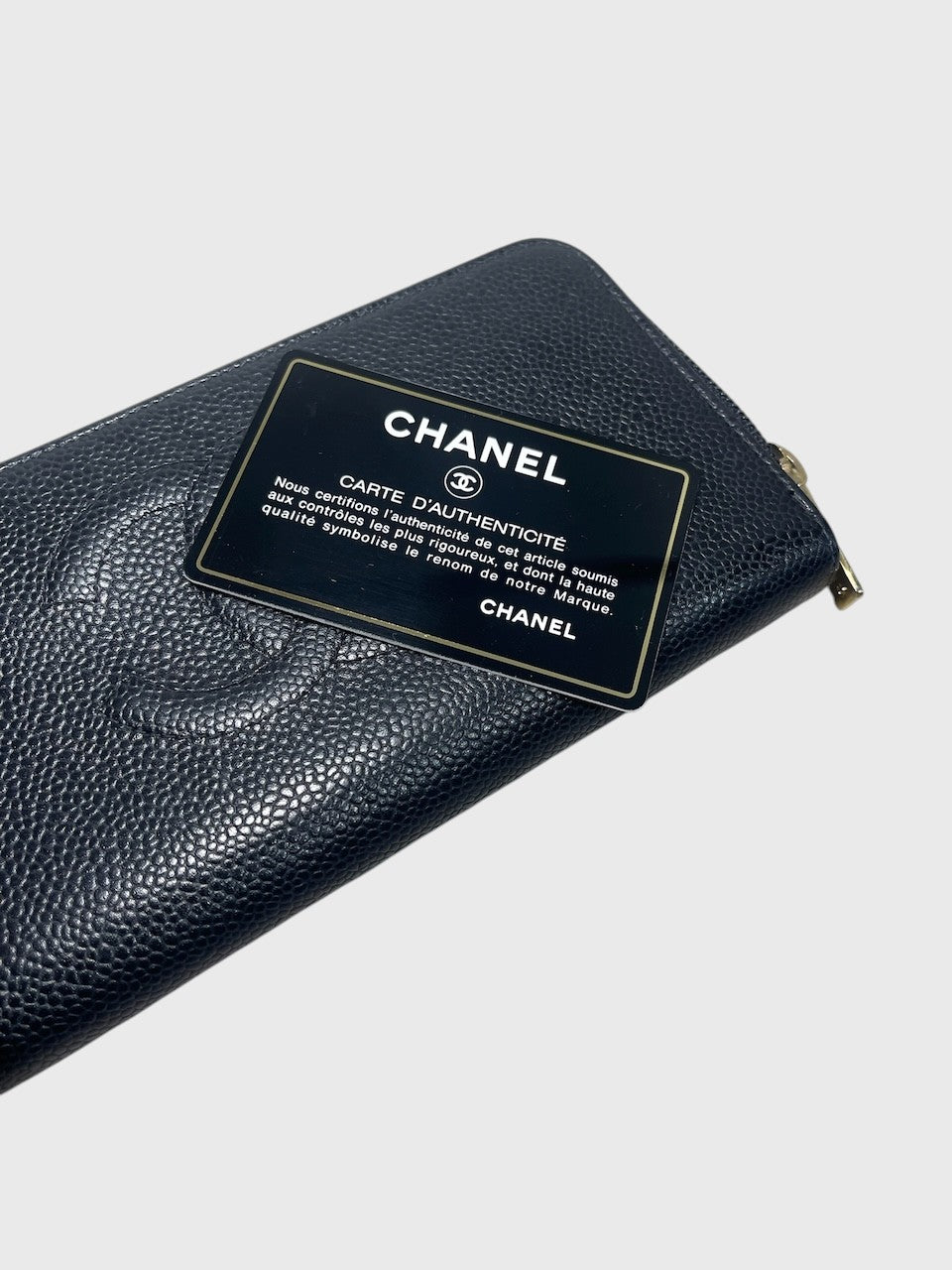 Portefeuille Chanel noir