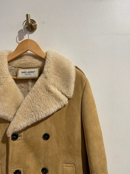 Manteau peau lainée Saint Laurent T.48