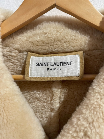 Manteau peau lainée Saint Laurent T.48