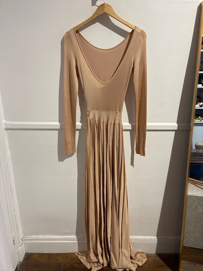 Robe Dior bleu beige T.38