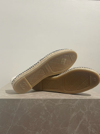 Espadrilles Chanel blanches T.41 NEUVES