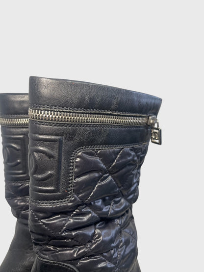 Bottes Chanel noires T.34,5