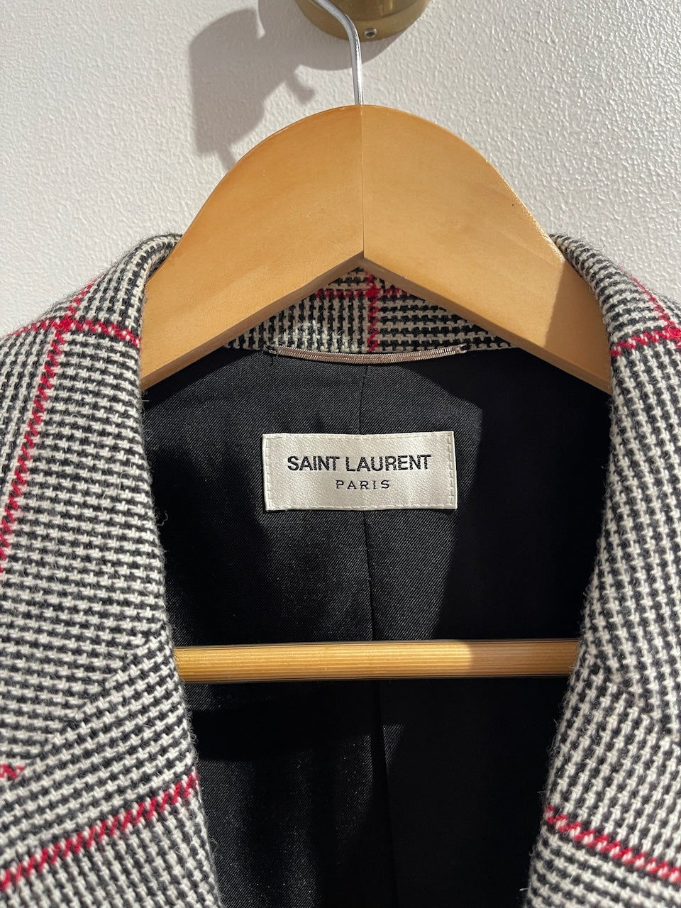 Veste Saint Laurent à carreaux T.46