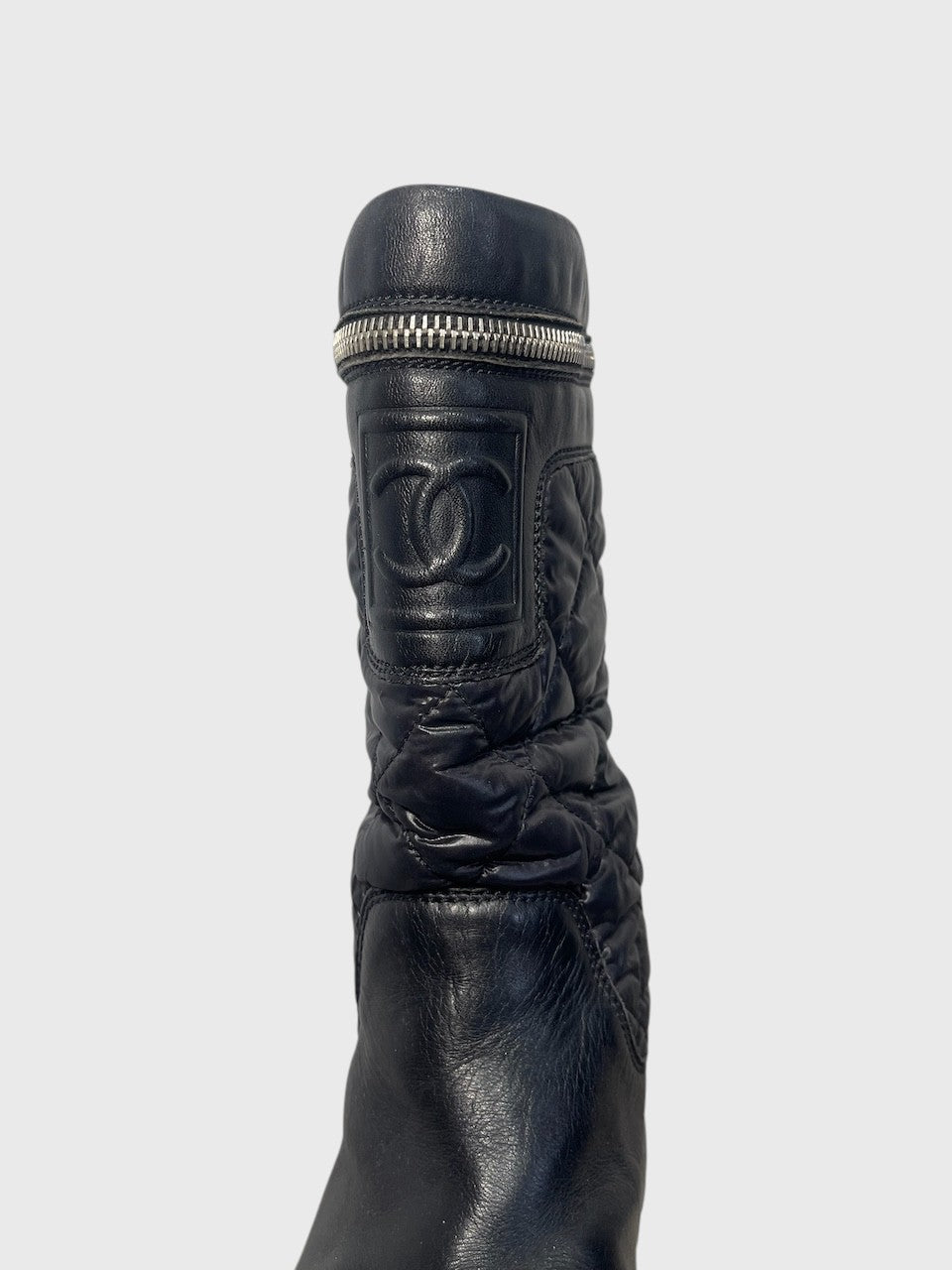 Bottes Chanel noires T.34,5