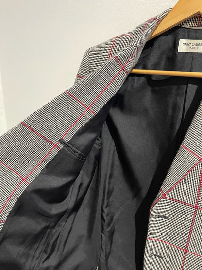 Veste Saint Laurent à carreaux T.46