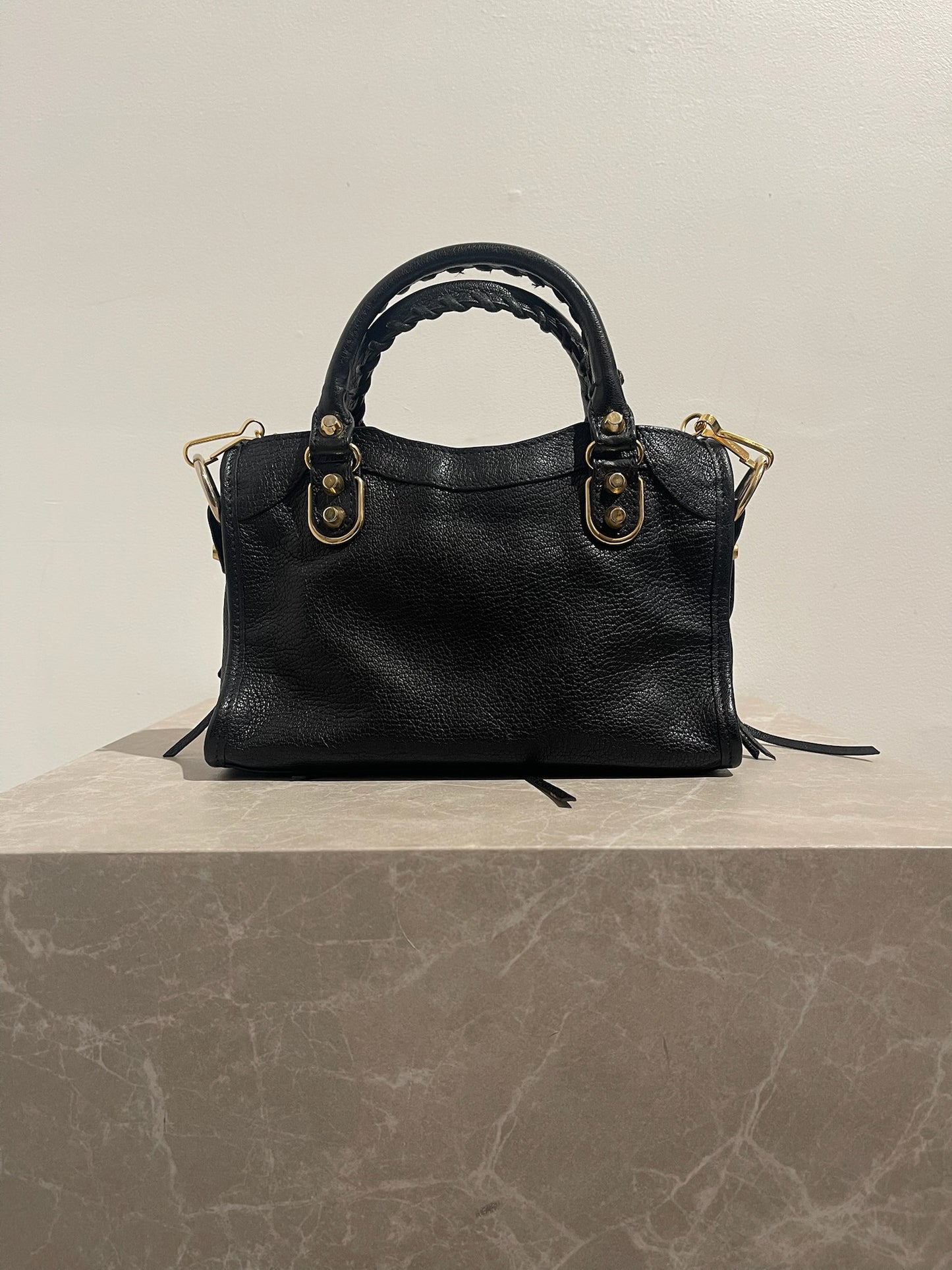 Sac Balenciaga Classic Metalic Mini noir