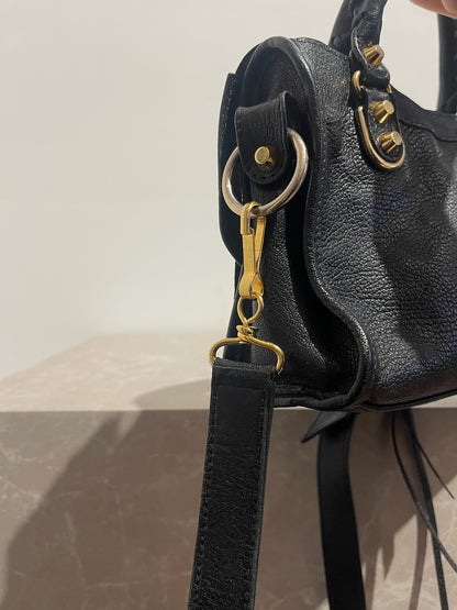 Sac Balenciaga Classic Metalic Mini noir