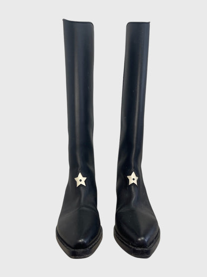 Bottes Dior noires T.36