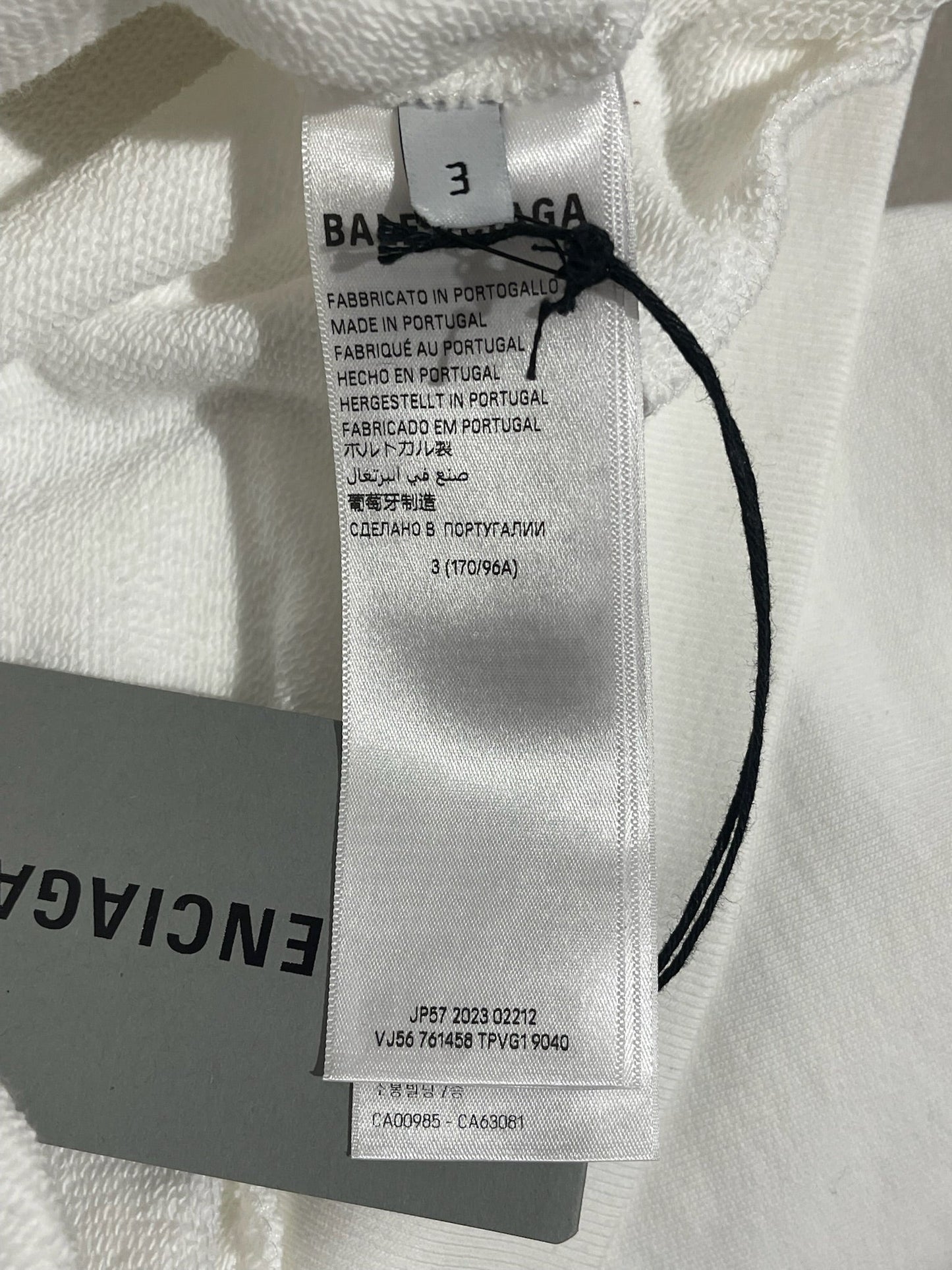 Sweat Balenciaga blanc T.L