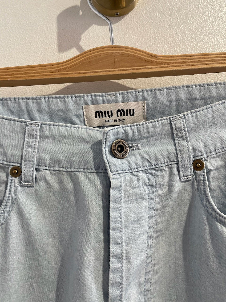 Pantalon Miu Miu bleu T.26