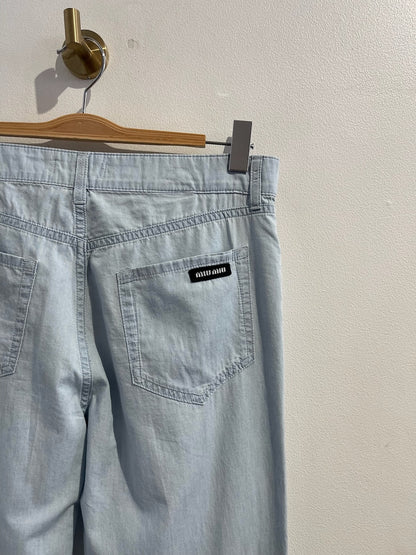 Pantalon Miu Miu bleu T.26