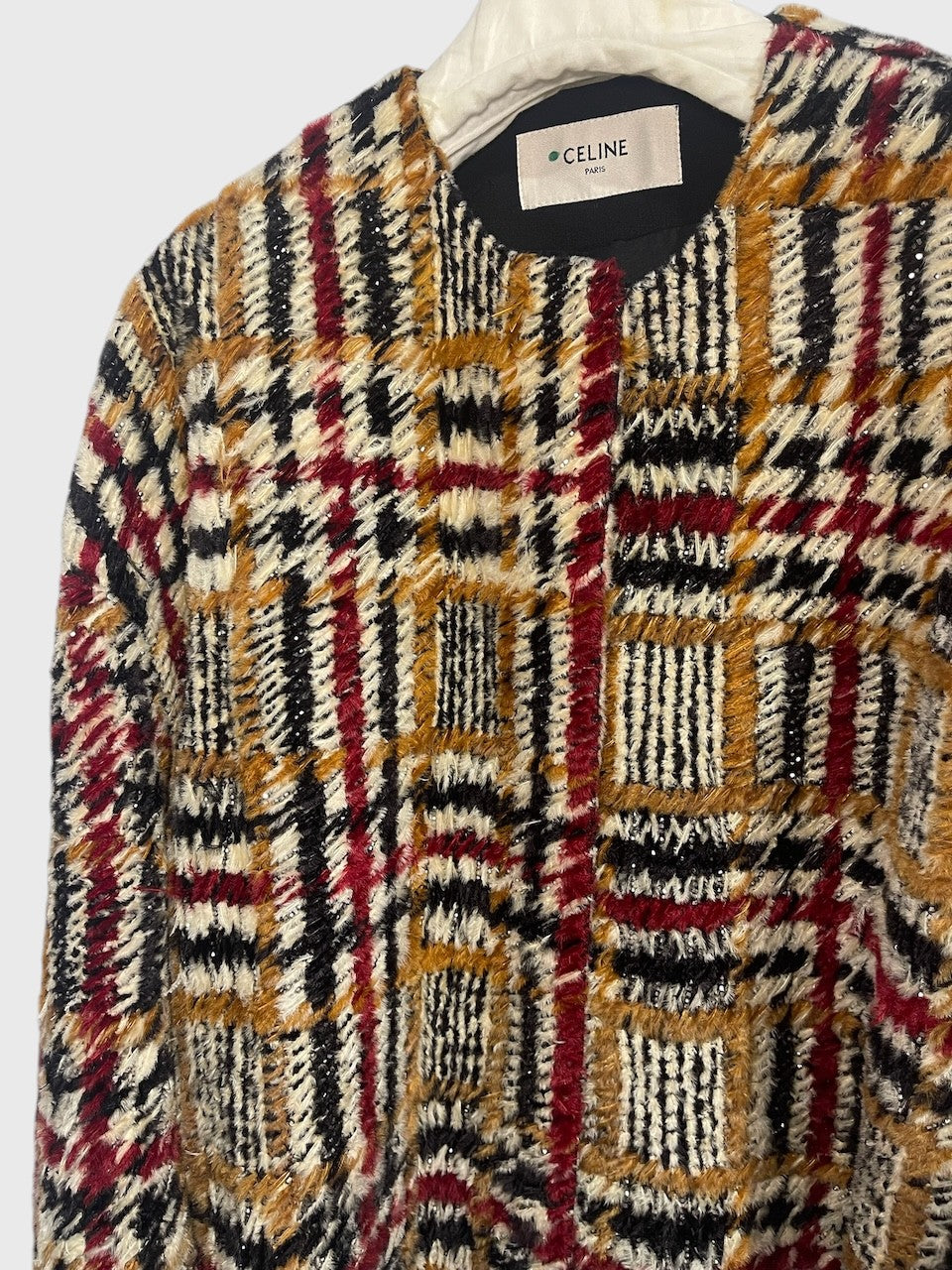Veste Celine en plumes T.M