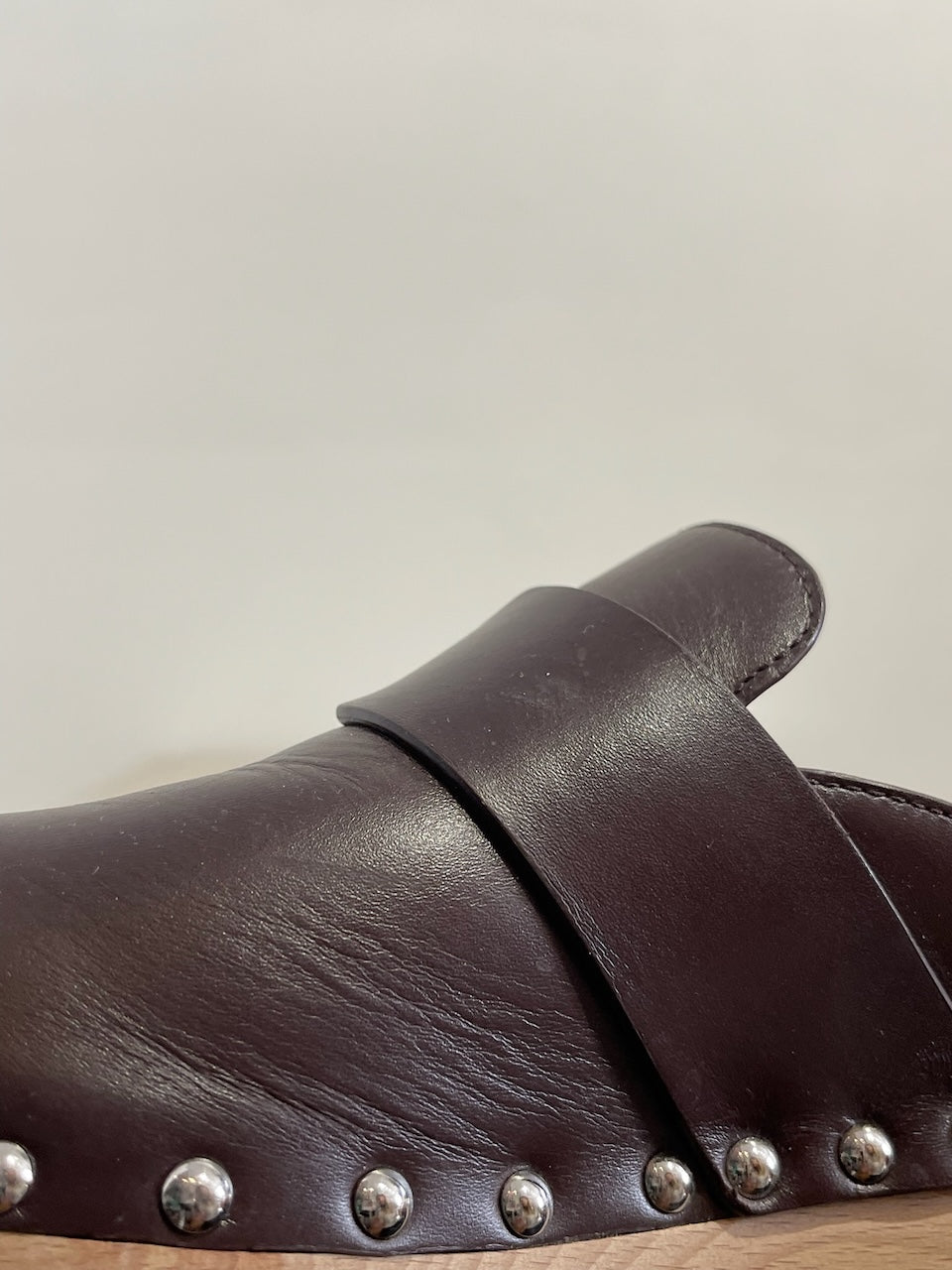 Sabots Hermès Calya marron T.37