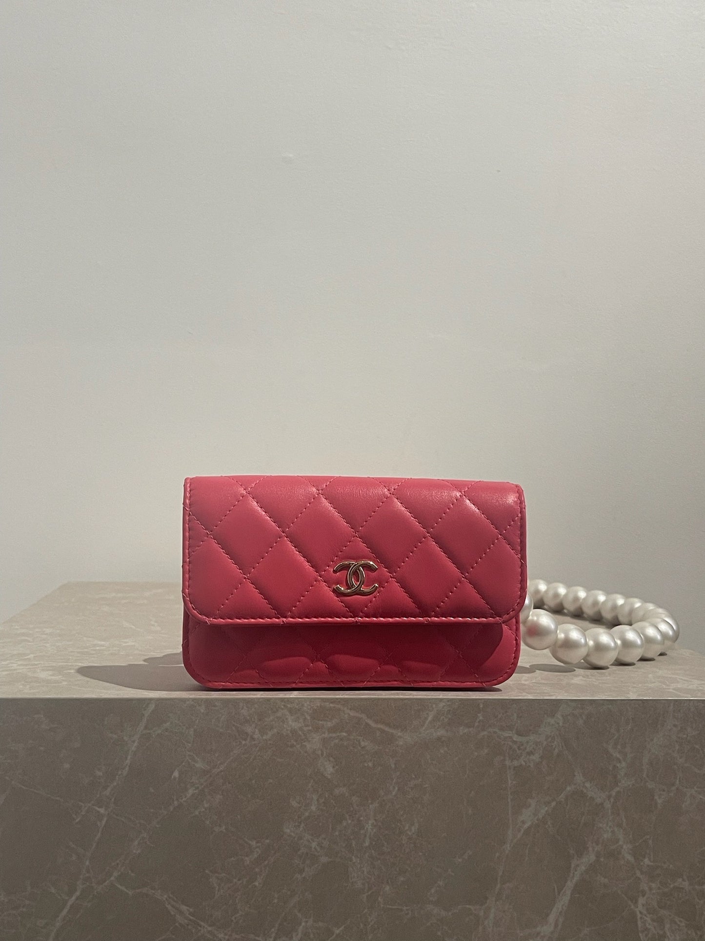 Mini Sac Chanel rose NEUF