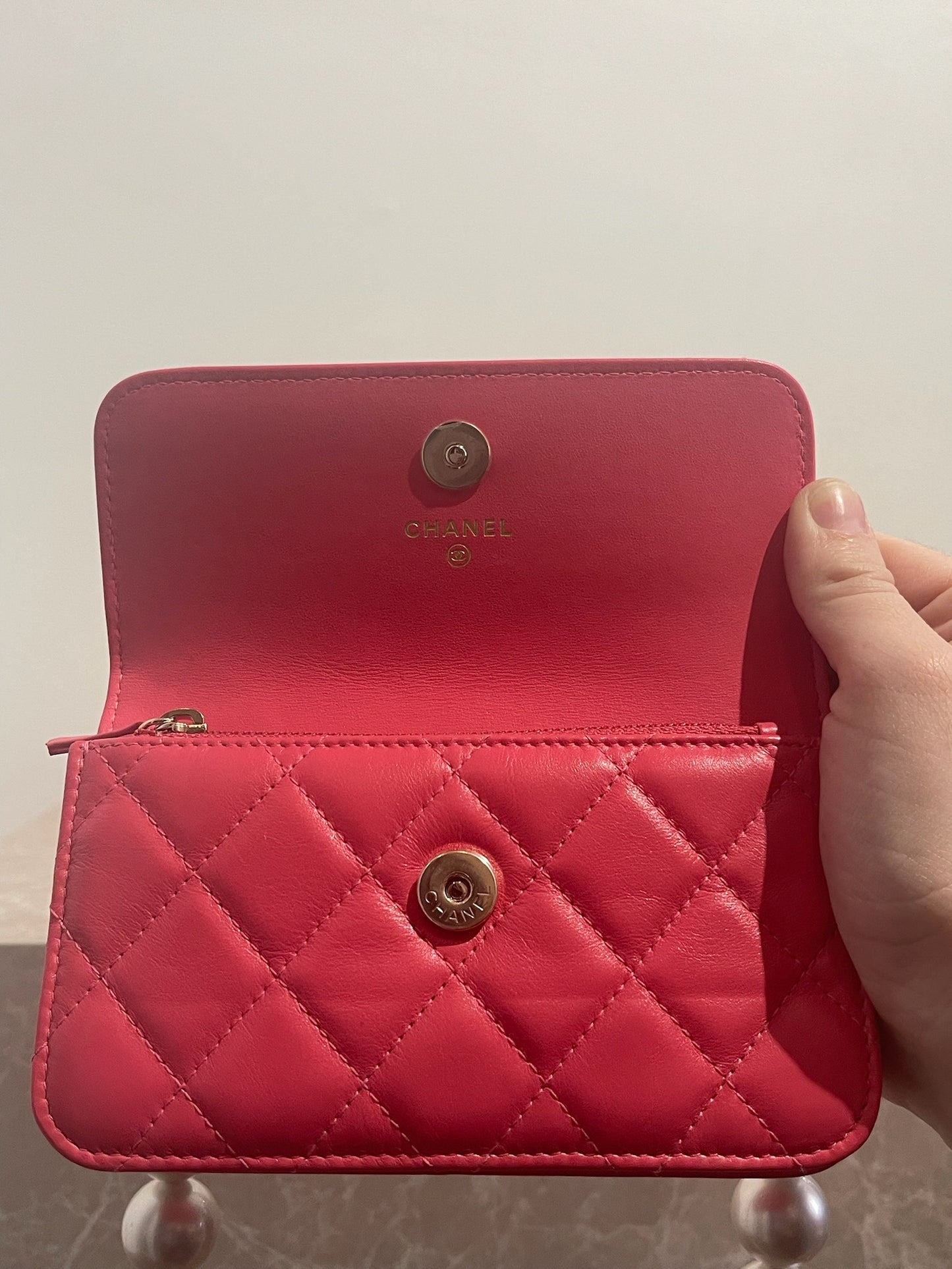 Mini Sac Chanel rose NEUF