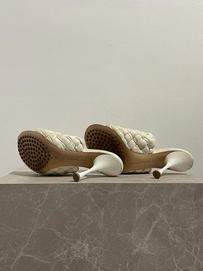 Mules Bottega Veneta écrue T.38