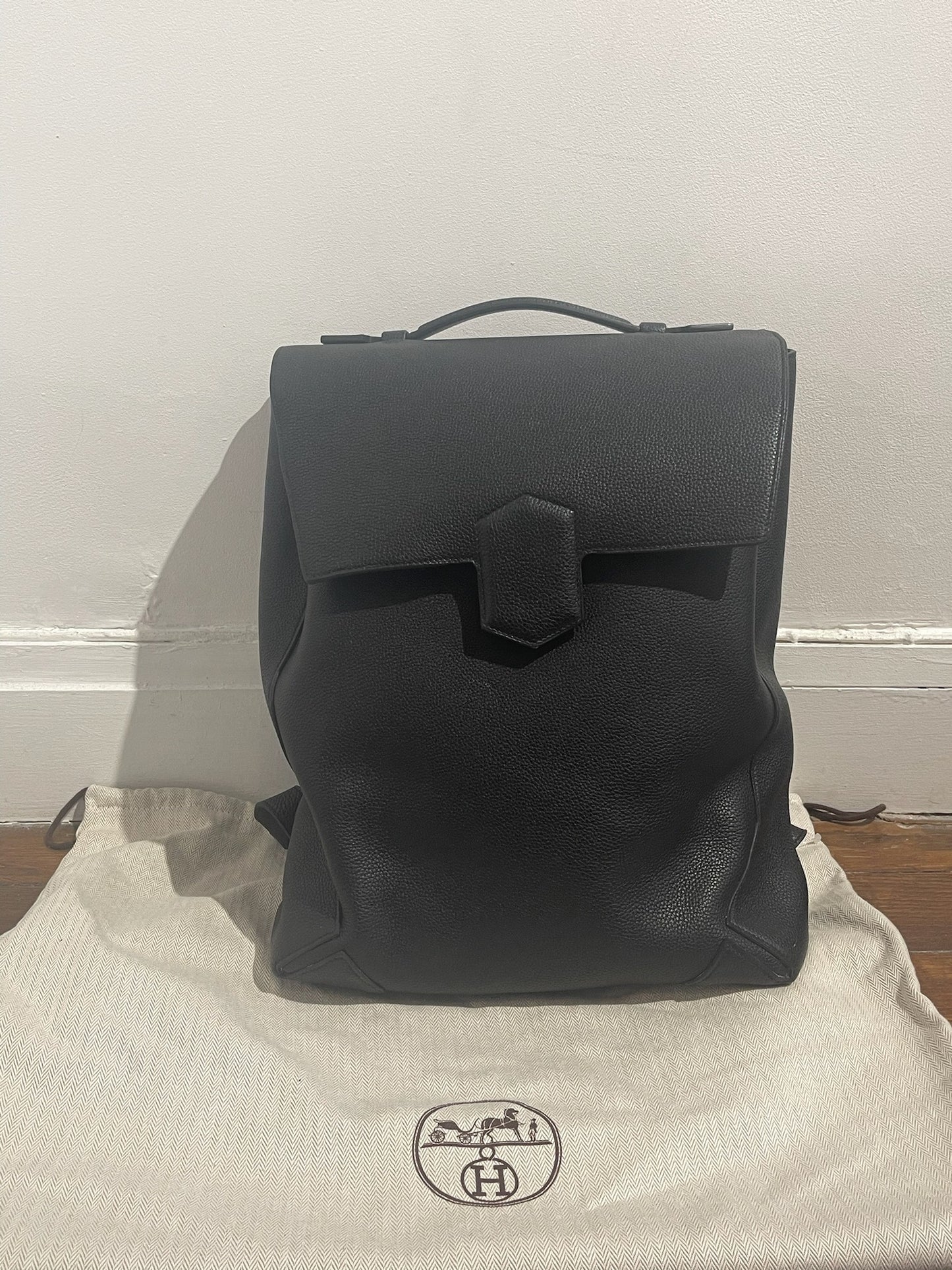 Sac à dos Hermes Flash noir NEUF