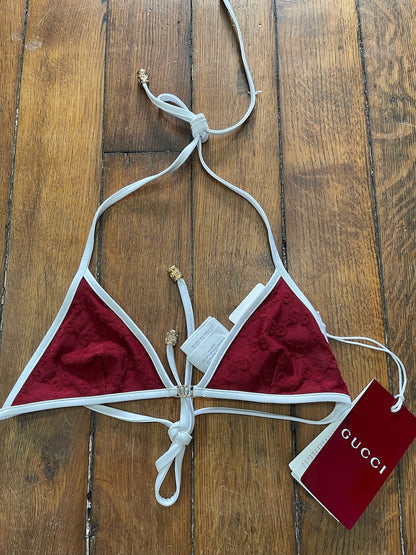 Maillot de bain Gucci rouge T.XS
