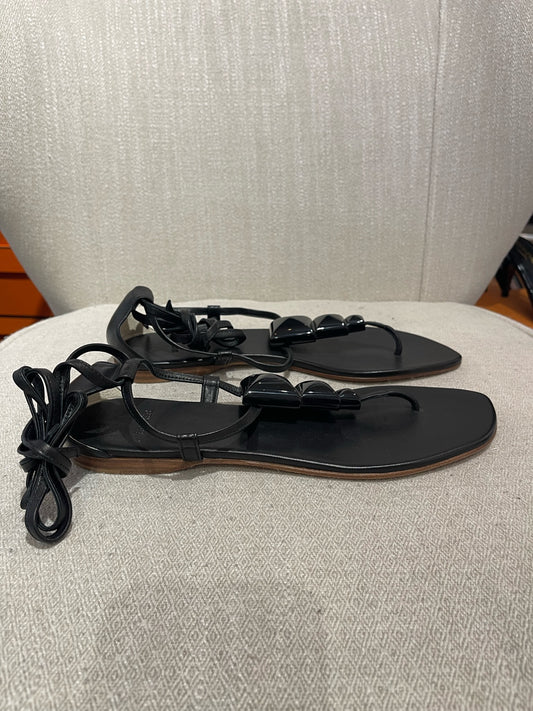 Sandales Hermès noires T.40 NEUVES
