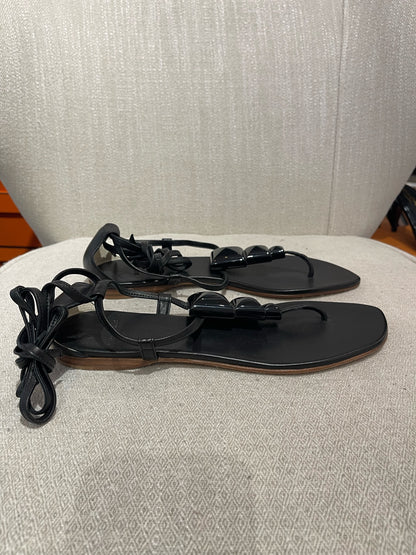 Sandales Hermès noires T.40 NEUVES