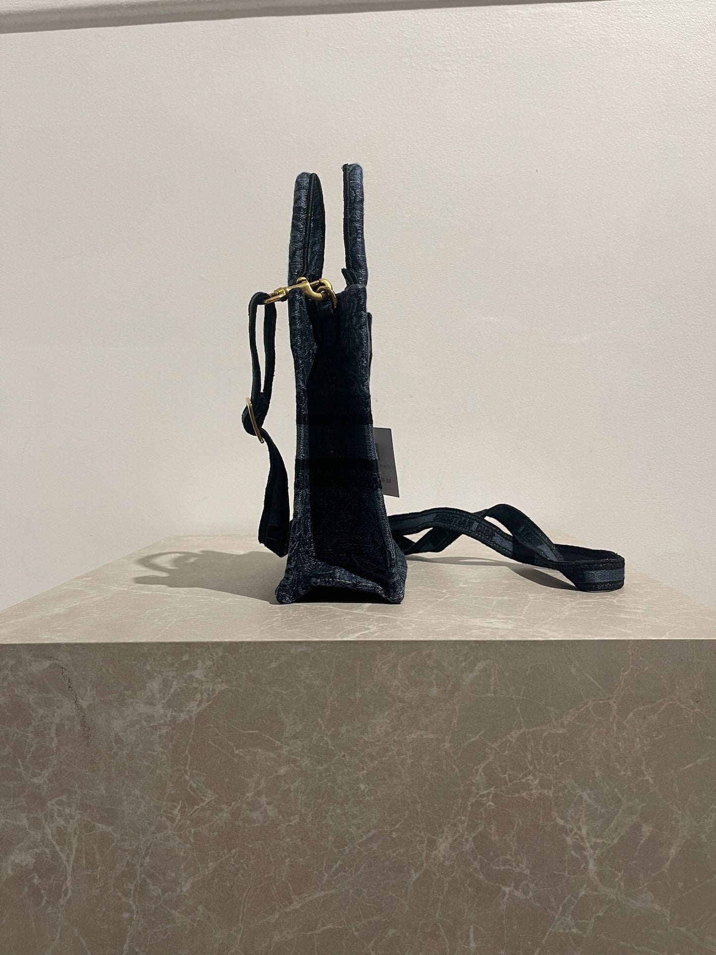 Sac Dior Book Tote mini bleu